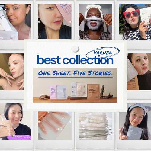 Best Collection ? Premium Vegan Korean Sheet Mask Set (12 Sheets) | Firming, Hydration & Glow | Clean Beauty, EWG & Vegan Certified