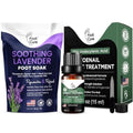 Soothing Lavender Foot Soak with Epsom Salt - Best Toenail Treatment, & Softens Calluses - Soothes Sore & Tired Feet, Toenail Extra Strength Solution