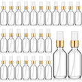 Roshtia 30 Pcs 2 oz/ 60 ml Clear Glass Spray Bottle Refillable Perfume Atomizer Clear Decorative Empty Bottles with Fine Mist Sprayer Pump for Face Body Travel