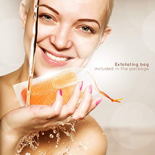ASANTEE PAPAYA & HONEY Soap Bars with Vitamin C,E and Q10 Skin Cleansing 4.40 Oz (Pack of 2)