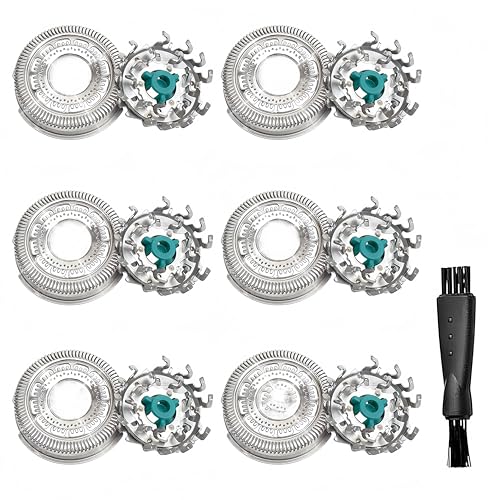 SH70 Replacement Heads Compatible with Philips Norelco Series 7000(S7xxx) Electric Razor Blades, New Upgraded for norelco 7000 replacement heads, OEM MultiPrecision Upgrade Blades, 6- Pack (sh70-6)