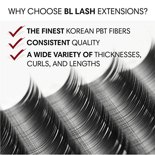BL Laser Mink Classic Synthetic Lashes, 0.15 Thickness, D Curl 9mm, Natural Semi Permanent Eyelashes, Longer-lasting Eyelash Extension Supplies