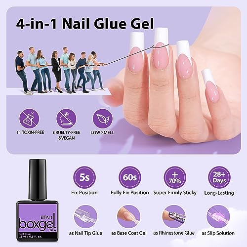 btartboxnails XCOATTIPS French Tip Nails (UTZ-S Coffin)