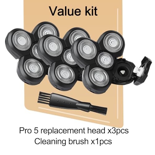 Pro 5 Replacement Blades for Freebirds Flexing Series Bald Head Shavers, Blades Refills with Precision and Comfort Shave(Pack of 3)