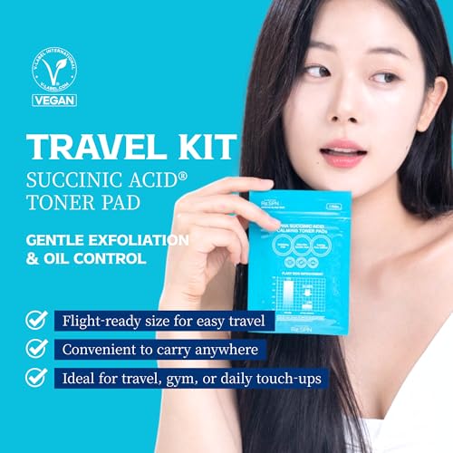 Re.SPN PHA Succinic Acid Calming Toner Pads ? Daily Exfoliating, Hydrating and Soothing with CICA, Caffeine, Non-comedogenic, Vegan, Glass Skin, K-Beauty (35)