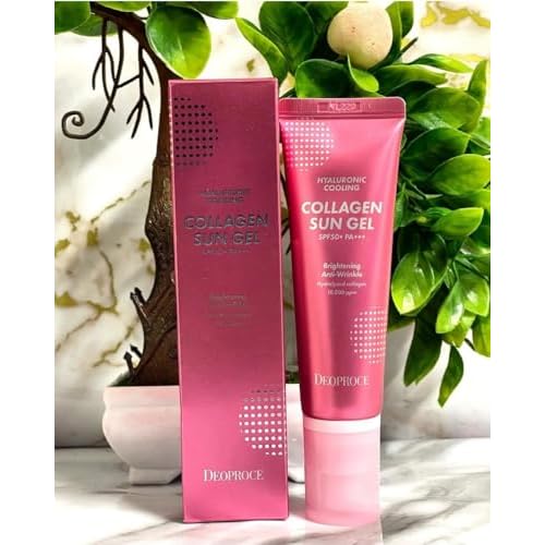 Deoproce Collagen Hyaluronic Cooling Sun Gel SPF 50+ PA+++ ? Anti-Wrinkle, Hydrating, and Cooling Korean Sun Protection.