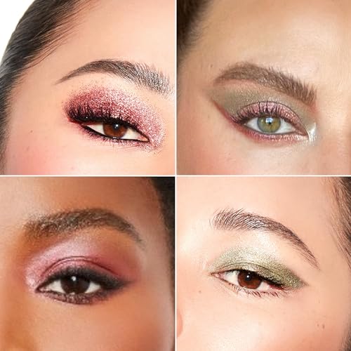 Bossy Cosmetics Style Meets Substance Eyeshadow Palette, Vegan Eye Makeup Kit, Beauty Gift Set for Women, Cruelty Free, Includes 9 Long Lasting Colors - Matte, Glitter, and More