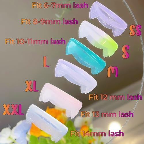 Lash Lift Shields C Curl 6 Size Lifting Pad Rapid Eyelash Shield Shiny Perm Rods Make Eyes Natural Curl Flexible Pads Extreme Rod 100 Use Elastic Lami Perming Roller Beautiful Neon Color