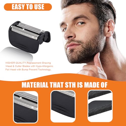 2PACK£¨BLACK£©Replacement Head and Cutter Assembly Compatible with Remington PF7400, PF7500, and PF7600 Foil Shavers