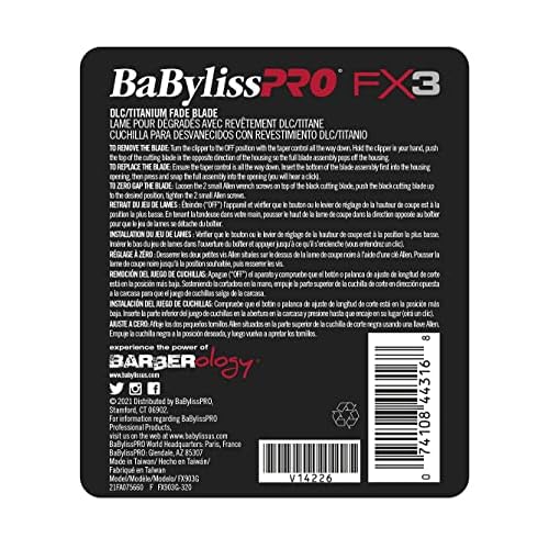 FX3 Clipper Replacement Ultra Thin Fade Blades