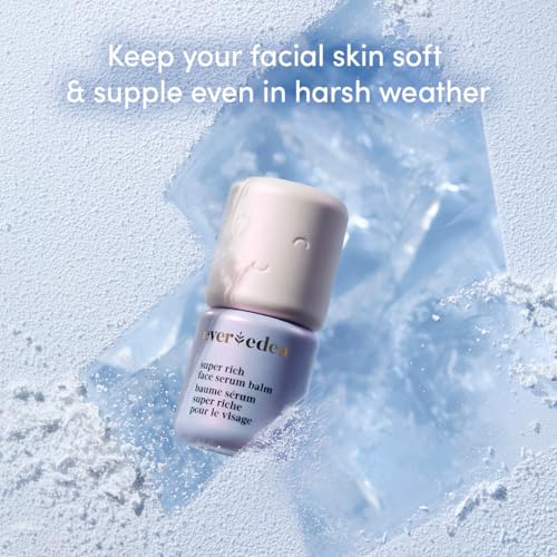 Evereden Super Rich Hydrating Face Serum Balm: Clean & Vegan, Soothing & Nourishing Moisturizer Stick for Harsh, Cold Climates - With Syberian Chaga, Ceramides, & Seaberry Seed Oil
