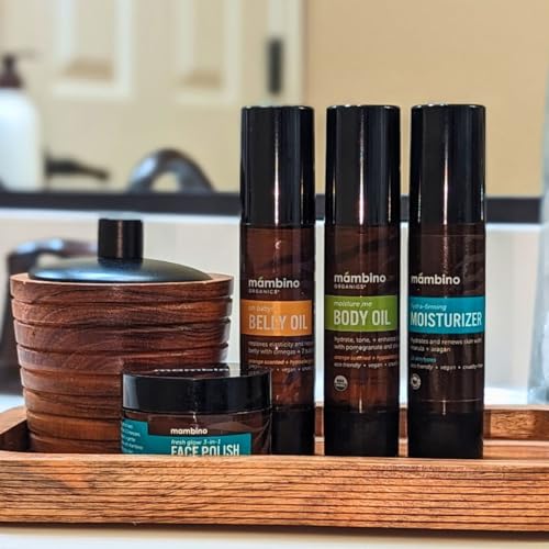 Mambino Organics Second Trimester Set ? Skincare Pregnancy Gift Box - Body Oil, Shea Butter, Maternity Essentials