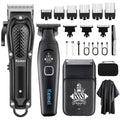 KEMEI Cordless Hair Clippers for Men, Beard Trimmer, Electric Razor, Rechargeable Electric Barber Hair Cutting Grooming Kit, Wet/Dry Trimmer, KM-1071, KM-1747, KM-T366