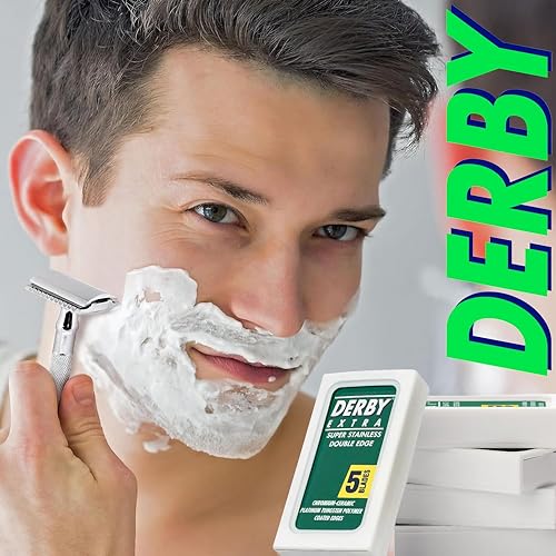 100 "Derby Extra Professional" Double Edge Razor Blades for straight razor