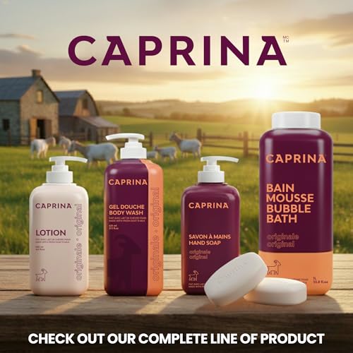 Caprina Fresh Goat¡¯s Milk Bar Soap, FRAGRANCE FREE, 5 oz (141 g), Pack of 1, Moisturizing Goat Milk Soap Bar with Vitamins A, B2, B3