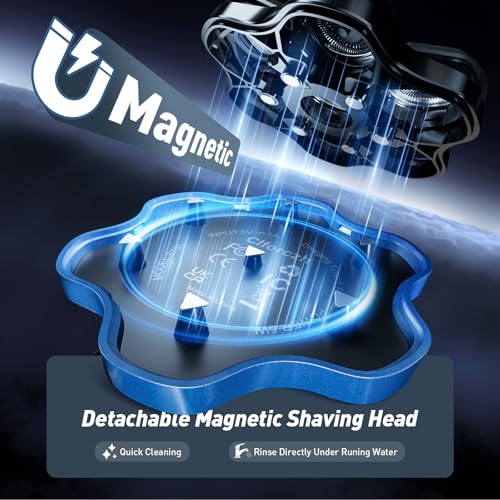 Head Shavers for Bald Men - Upgrade LED Display Electric Razor Shavers IPX6 Waterproof - Rechargeable Head Shaving