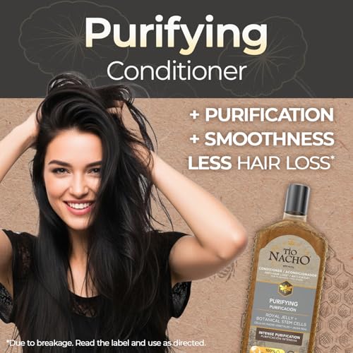 Tio Nacho Conditioner, Purifying with Royal Jelly, Infused with Botanical Stem Cells for Intense Hair and Scalp Purification + Detoxifying Balance, 14 Fluid Ounces (3 Pack)¡¦