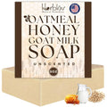 Oatmeal Soap ? Natural Oatmeal & Honey Goat Milk Soap Bar ? Face & Body Wash for Eczema, Psoriasis, Dry, Itchy, Sensitive Skin Relief ? Unscented Great for Kids, Babies ? Handcrafted, Made in USA