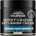 Men's Face Moisturizer Cream - Anti Aging & Wrinkle - Men's Shave Lotion - Made in USA - Collagen, Hyaluronic Acid, Vitamins E & A, Avocado Oil - Age Facial Skin Care, Day & Night Moisturizing, 4 oz