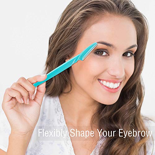 New Designed for Sensitive Skin Painless 2-in-1 Bikini Trimmer for Women,Dual Heads Electric Shaver & Razor for Body Pubic Underarm&Facial Hair,IPX7 Waterproof,Rechargeable Cordless Razor