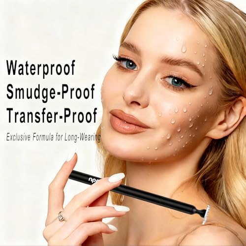 DUDUDU Lower Lash Stamp, Eyeliner Lash Stamp for Bottom Lashes, 2-IN-1 Ultra-Fine Waterproof Eyeliner Pen, Long-Lasting Smudge-Proof Eye Makeup Tool, Natural Lower Lash Stamp for Women