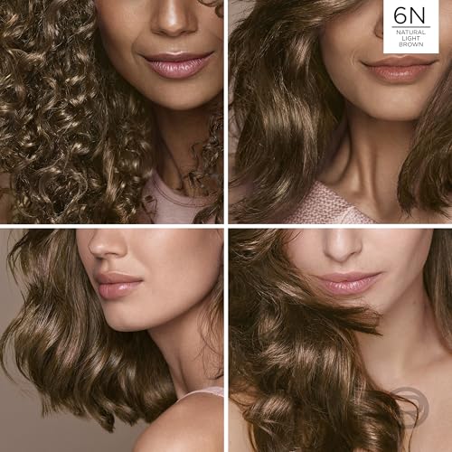 L¡¯Oreal Paris Excellence Universal Nudes Permanent Hair Color, Ammonia Free Hair Dye for Gray Hair Coverage, 6N Natural Light Brown, 1 Kit (Pack of 2)