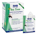 Dr. Fischer Tea Tree Oil Eye Wipes - Eyelid Wipes for Sensitive Eyes with Hyaluronic Acid and Chamomile, Makeup Remover, Daily Cleanser (30 wipes)
