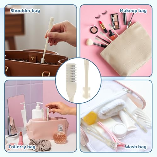12 PCS 2-in-1 Dual Sided Nasal Hair Cutter, Nose Hair Trimmer for Men and Women, Portable 360¡Æ Rotating Manual Trimmer, Yellow