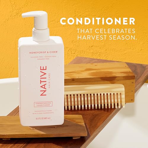 Native Shampoo & Conditioner, Body Wash - Honey Crisp & Cider - Naturally Derived Ingredients, Sulfate-Free, Paraben-Free, Strengthening Hair Care | Fall Seasonal Bundle (51 fl oz Total) - 3 Pk