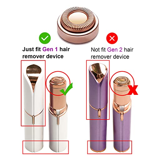 Generation 1 Replacement Heads for Old Flawless Gen 1 Facial Hair Remover, 2 pack