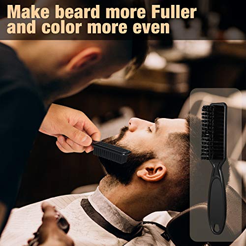 Beard Pencil Filler for man Water Proof Beard pen and beard brush Long Lasting Coverage Natural Finish, Male Mustache Repair Shape, Effective Enhance Facial Hair £¨BLACK£©