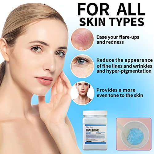 Hyaluronic Ac and Turemic Jelly Face Mask for Facials Hydrating & Nourishing | Professional Hydro jelly Masks | Vajacial Jelly Mask Powder