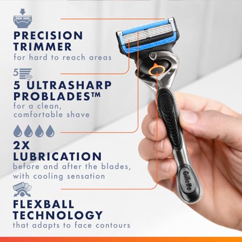 Gillette ProGlide Chill Razor Refills for Men, 8 Blade Refills, (Pack of 2)