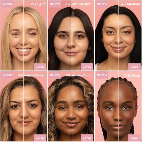 MCoBeauty - Miracle Hyaluronic Tinted Serum - 10-12 Deep - Skincare-Infused Hydrating Skin Tint with Hyaluronic Acid - Buildable & Medium Coverage Moisturizing Serum Foundation - Cruelty Free
