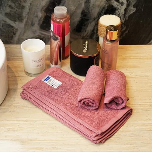 Mauve/Dust Rose 100% Ring Spun Cotton Washcloths 12Lx12W ? Pack of 24 | Lightweight, Fast?Dry, Everyday Utility Cloths for Kitchen & Home