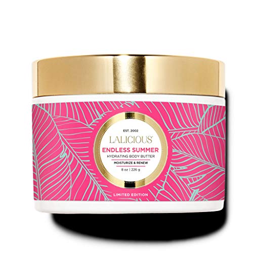 LaLicious Endless Summer Body Butter - Hydrating Body Moisturizer - No Parabens (8oz