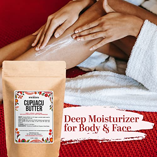 Cupuacu Butter Raw, Pure & Unrefined for Hair Growth & Dry Skin on Body and Face - Brazilian Body Butter Base for DIY Lotion and Soap Making - Cupua?u Butter 16 oz