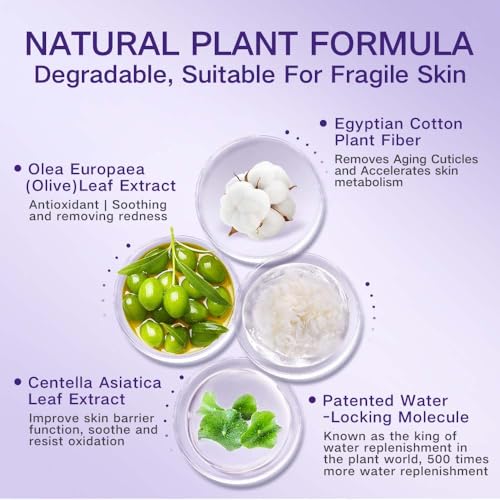 Gentle Exfoliating Face Wash,facial exfoliating agent,Suitable for sensitive acne skin cleansing,containing natural plant extracts,men's and women's exfoliating facial cleanser 2.82oz (2 Pack)