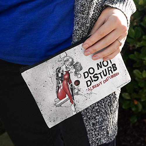 Harley Quinn Already Disturbed Makeup Cosmetic Bag Organizer Pouch