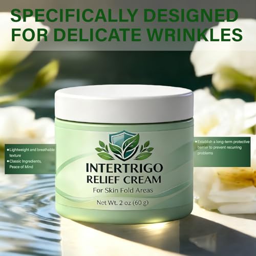 Intertrigo Cream - Intertrigo Barrier Cream With Zinc Oxide & Undecylenic Acid, Helps Support Skin Comfort, Reduce Moisture & Friction - 2 Oz (1, 1)