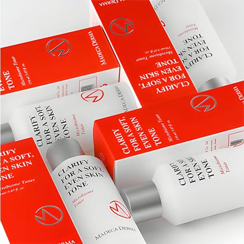 MADECA DERMA Microbiome Face Toner - Anti-Aging & Skin Barrier Strengthening with Microbiome, Hyaluronic Acid, and Centella Asiatica, Korean Skincare for Hydration, Balance & Skin Firming (5.07 fl oz)
