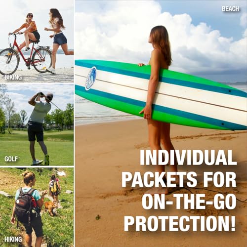 CoreTex Sun X 30+ SPF Individual Sunscreen Packets Travel Size - Pack of 25 Paraben, Oxybenzone, & Oil Free Broad Spectrum Sunscreen - No White Cast and Water Resistant Up to 80 Minutes