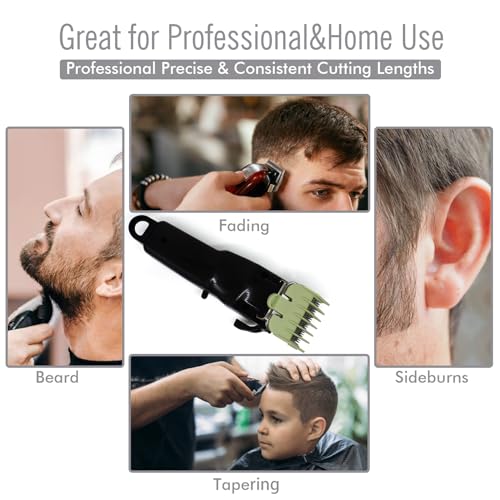 2 Pieces 2 Lengths Hair Clipper Attachment Guard Combs 1/8" 1/16" Compatible with Wahl Standard Full-sized Magic Clip Super Taper 8148 8504 1919 Hair Clipper Models