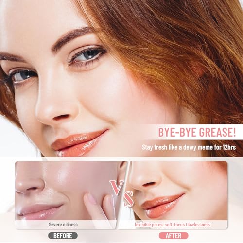 Mineral Pressed Powder, 3-in-1 Compact Formula, 12g, Translucent Finish for Oily Skin, Travel-Friendly, Full Coverage & Matte Control (Nature, jojo)