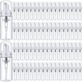 70 Pcs 2 oz Plastic Foam Soap Dispensers Refillable Lash Shampoo Bottles with Pump Mini Eyelash Cleaning Foam Bottle Dispenser for Refillable Travel Cosmetics (Transparent)