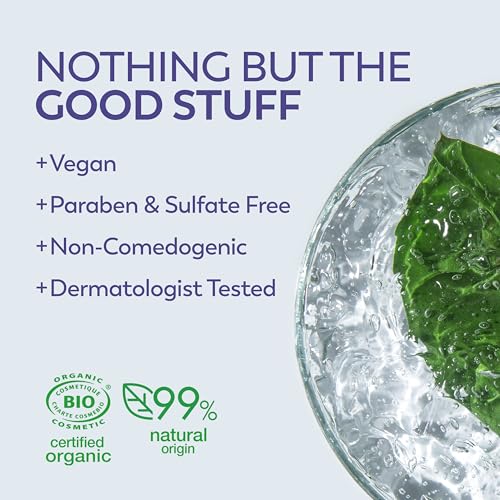 Eau Thermale Jonzac Organic Gentle Face Scrub with Perlite Beads ? Smooth Radiant Complexion ? Sensitive Skin Approved ? Dermatologically Tested ? Vegan Formula ? 2.54 Fl Oz