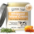 Organic Grass-Fed Beef Tallow Balm: Moisturizing Cream for Dry & Sensitive Skin, 120g/4.2oz
