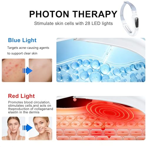 Intelligent Electric Double Chin and V - Shaped Face Machine, Smart Electric V - Face Lifting Device with 6 Modes & 15 Levels