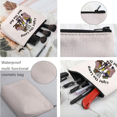 6 Sets Teacher Appreciation Gift End of School Year Teacher Gifts Best Teacherss Multifunctional Makeup Bag Canvas Pencil Bag Keychain Bookmarks,Graduation Thank You Gift for Teachers