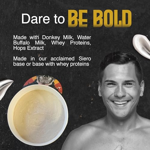 Vor V Tallow Shaving Soap. Enriched with Donkey Milk, Water Buffalo Milk, Whey Proteins, Omega 3, Omega 6, Hops Extract. Scent of Leather, Raspberry, Geranium, Vanilla, Cashmeran